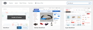 Template website jualan Storefront